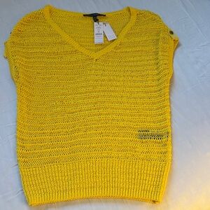 White House Black Market Sunshine Knit Top